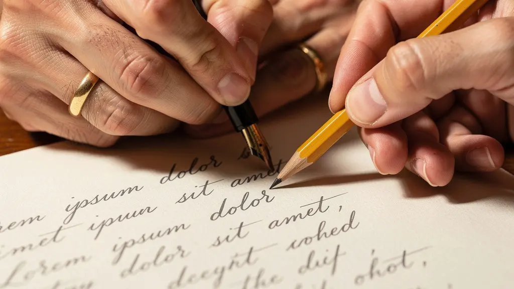 Mains écrivant ensemble sur un carnet, création collaborative d'un scénario intime