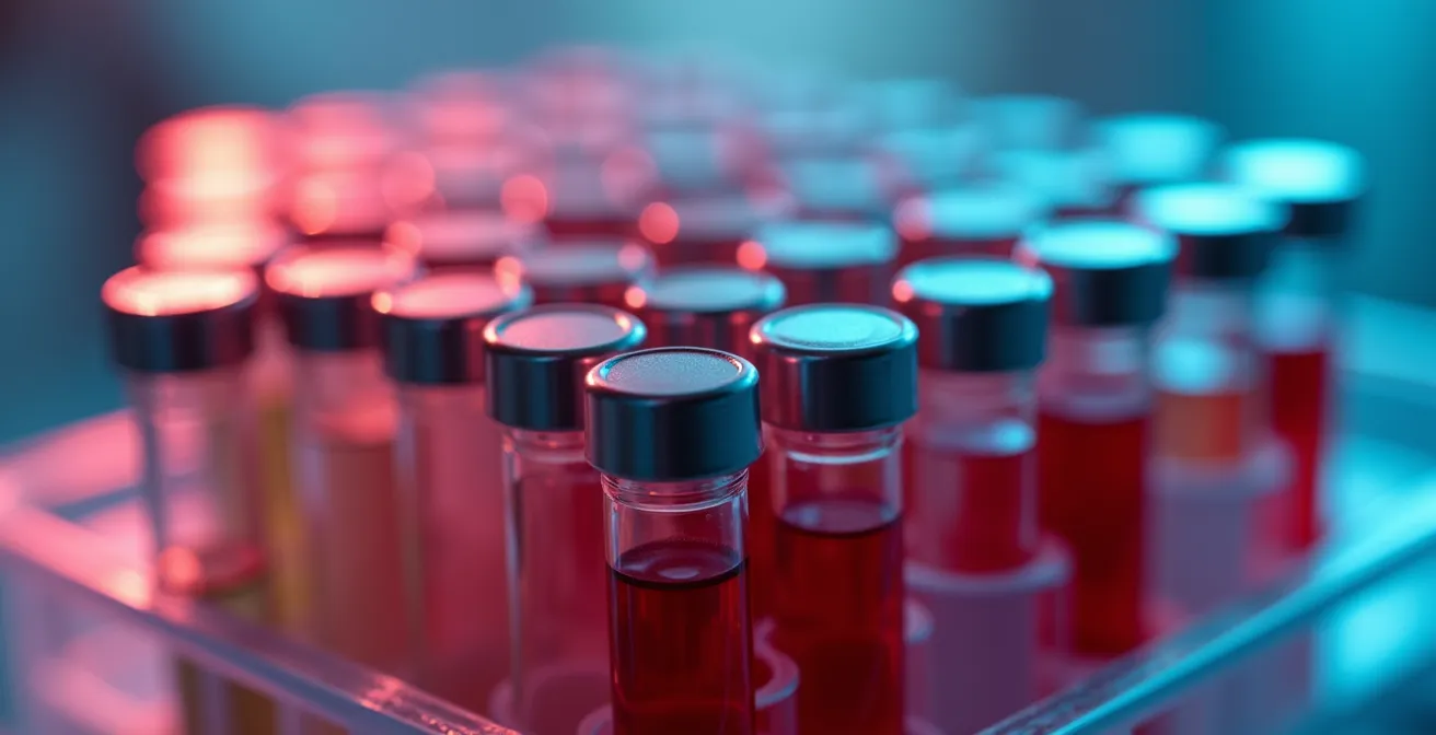 Tubes de prélèvement sanguin dans un laboratoire médical