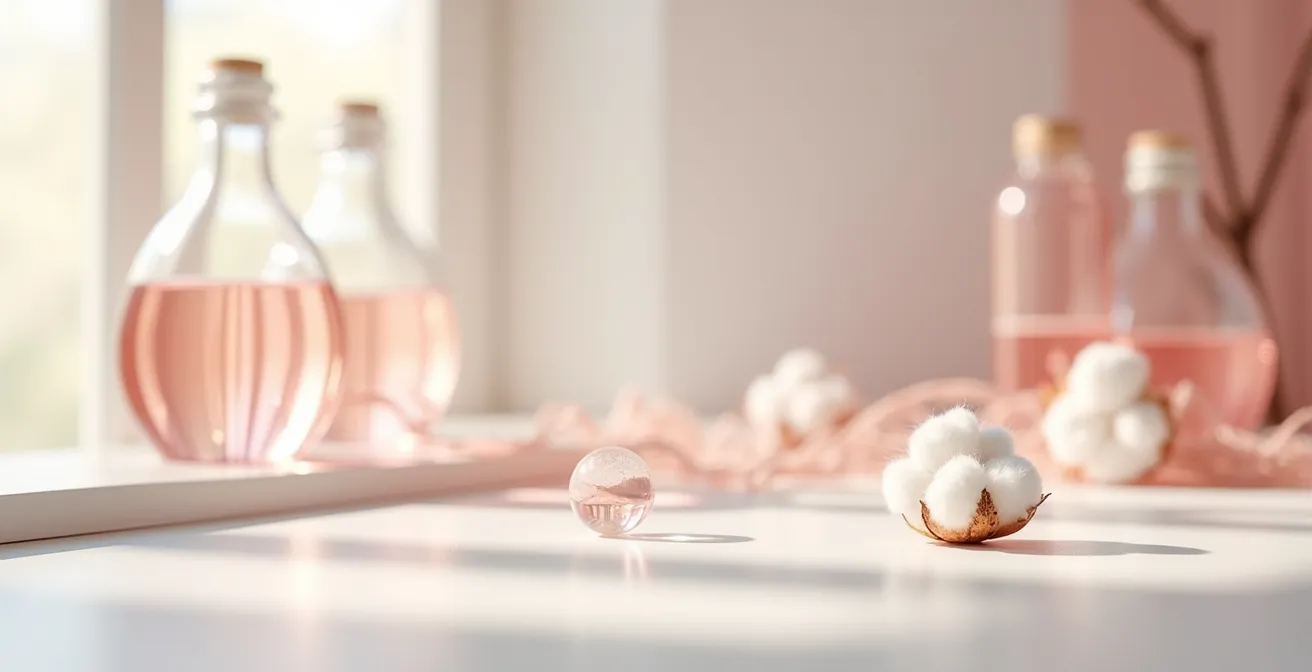 Vue microscopique artistique de la flore de Döderlein protégeant la muqueuse vaginale