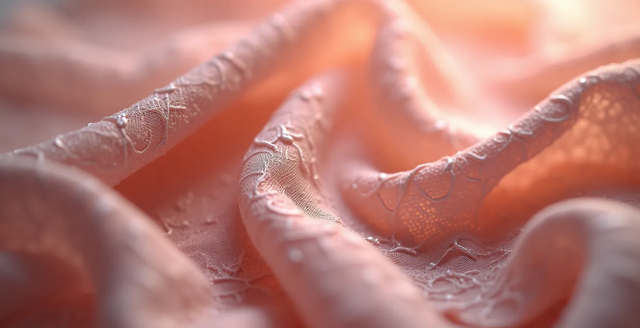 Détail macro de lingerie française avec dentelle délicate et tissus confortables